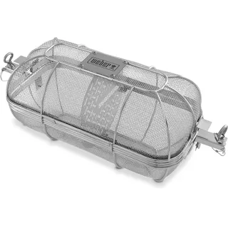 Weber Drehspießkorb Ø 30 cm Edelstahl weiß