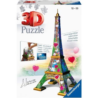Ravensburger 3D Puzzle 11183 - Eiffelturm Love Edition - 216 Teile - Das Wahrzeichen Aus Der Stadt Der Liebe Zum Selber Puzzeln Ab 10 Jahren