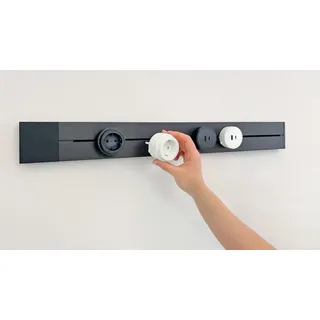Schwaiger Steckdosenadapter für modulare Stromschiene max. 3680W schwarz