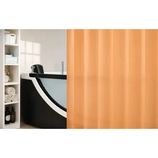 Leifheit Orange PEVA Duschvorhang 120x200 cm PVC-frei Apricot Orange Matt