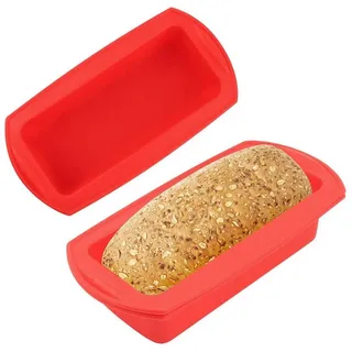 LuxusKollektion Brotbackform Brotbackform Silikon 2er Set Antihaft Rechteckig