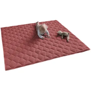 Sanosoft Krabbeldecke, Rot, Textil, Quadratisch, 120x120 cm, Schlafen, Kuscheln & Schlafen, Krabbeldecken