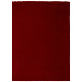 carpetfine handgefertigter Wollteppich Gabbeh Lola Rot 140x200 cm Weich, Hochwertig, Zeitlos | Reine Schurwolle für Gemütlichkeit & Eleganz im Wohn- und Schlafzimmer