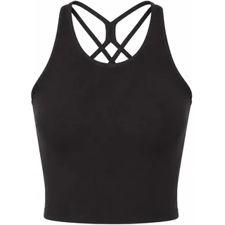 Mandala Cross Top Damen Tanktops schwarz Größe XS Yoga | Lifestyle Elastisch Lyocell (Tencel™)