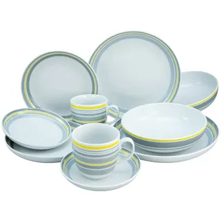 CreaTable Allround Trend Line Kombiservice 10-tlg. gelb/grau