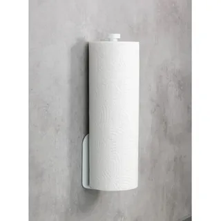 Küchenrollenhalter Nio Weiß, Selbstklebend, Befestigen Ohne Bohren, Weiß, Aluminium Weiß - Weiß - Wenko