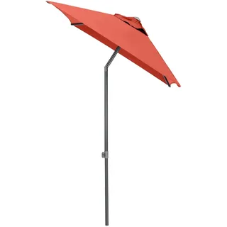 Kettler Marktschirm 150 cm x 210 cm Anthrazit-Terracotta mit Knickfunktion