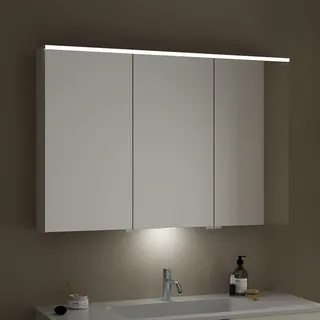 Burgbad Eqio 120 cm weiß glanz LED-Waschtischbeleuchtung