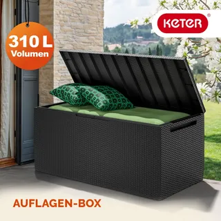 KETER Auflagenbox Capri 123 x 53 x 58 cm Anthrazit