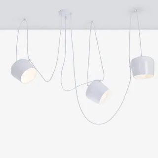 GHiycotdl Kreative Cafe Bar Restaurant Show Case Aim Pendelleuchte Nodic Moderne Lampe (White, 3 head)