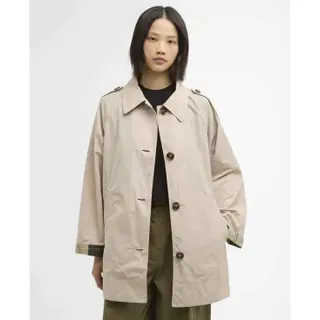 Barbour für Damen. LSP0303 Maggie Showerproof Mac beige Mantel (XXS), Lässig, Polyester