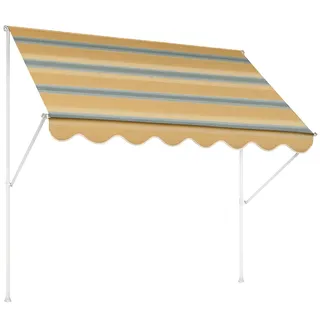 Angerer Klemmmarkise Exklusiv 400 cm gelb/grau