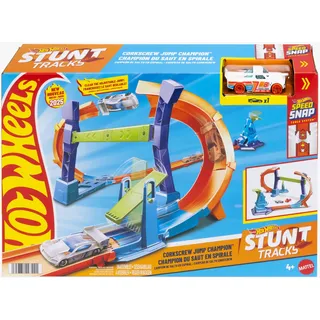 Hot Wheels Corkscrew Jump Champion Autorennbahn JFH36