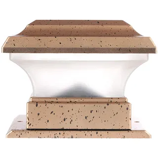 Solar Power Zaunpfosten Lichter Wasserdicht Outdoor Garten Landschaft Hof Säule Lampe Warmes Licht
