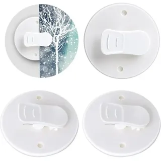 4-teiliges Set Spritzschutzclips, Selbstklebende Duschvorhangclips, Duschvorhangclips, Kein Bohren Erforderlich, Zum Aufhängen Von Duschvorhängen Beim Camping