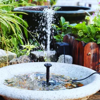 Solarpumpe Für Springbrunnen Mit Verstellbarem Panel, Set Für Aquarien, Teiche Oder Kleine Seen (20w)