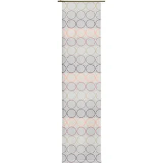 Schiebegardine WIRTH "Zirbello" Gr. 1, rosa (rosé), B:60cm H:145cm, Jacquard, Baumwolle, Polyester, Gardinen