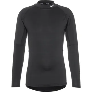 Nike Pro Funktionsshirt Herren in black-white, Größe M - schwarz