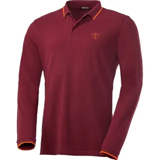 Chiemsee Langarm-Poloshirt aus formstabilem Baumwoll-Piqué rot M (48)