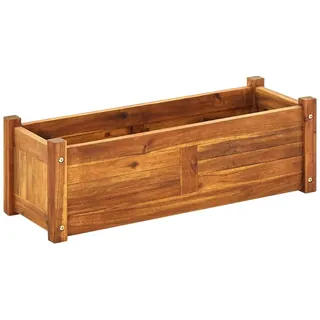 vidaXL Garten-Hochbeet Akazienholz 76x27,6x25 cm