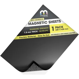 The Magnet Shop Magnetfolie selbstklebend – extra starker Magnet für Fahrzeuge zur Herstellung von Schildern und intensiver Nutzung – 610 x 365 mm