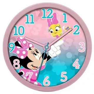 Disney Wanduhr Minnie Maus Wanduhr 25cm Kinderzimmer Uhr Disney pink