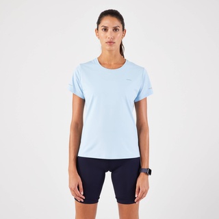 Laufshirt kurzarm Damen atmungsaktiv - Run 500 Dry hellblau, blau, L