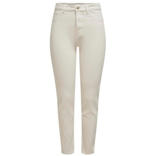 ONLY Straight-Jeans ONLEMILY LIFE HW ST RAW CRPANK COL beige 26/"32