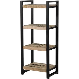 Massivmoebel24 Bücherregal 60 x 40 x 140 cm Beige