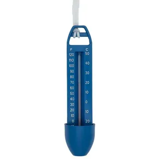 TSB Werk Badethermometer Thermometer Pool Schwimmbad Planschbecken, Poolthermometer, Wassertemperatur blau