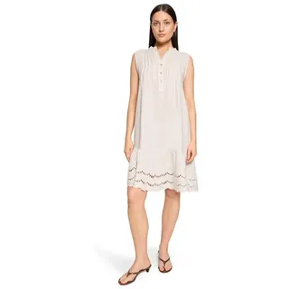 Cartoon Druckkleid Kleid mit Stickerei Beige 40