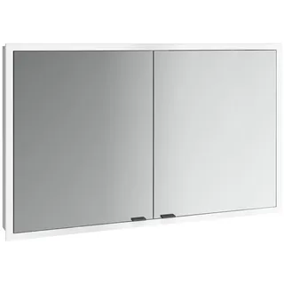 emco prime slim Lichtspiegelschrank Unterputz, 1200mm - schwarz/weiß