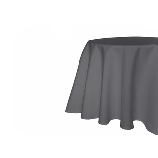 texpot Gartentischdecke mit Fleckschutz wasserabweißend Kuvertsaum pflegeleicht (1-tlg) grau rund - 160 cm x 160 cm