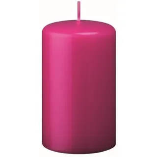 Stumpenkerzen Pink (Fuchsia) 6 x 5 cm, 16 Stück