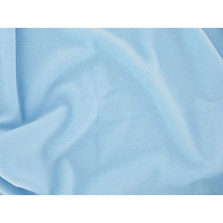 Dalston Mill Fabrics Polyester-Fleece, hellblau, 6 m