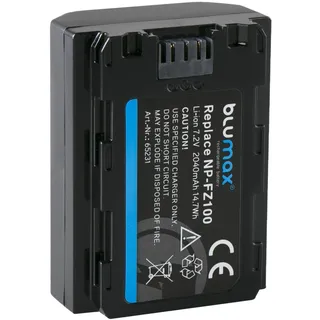 Blumax Akku kompatibel mit Sony NP-FZ100 |- 2040mAh -| für Alpha 9 II / A9 A9S / 7C 7R4 / FX30 // A7C A7 III - IV / A1 6600 / Ilce 6600 / Ilme FX30