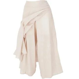 GURU SHOP Ethno Hosenrock, Boho Maxirock, Sommerrock, Damen | Maxi-Länge, weit geschnitten, elastischer Bund, seitlich geschlitzt, angenehm zu tragen - 40
