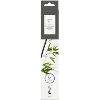 ipuro Essentials Scented Stick Black Bamboo - Raumduftstäbchen mit kraftvoller, grüner Frische & holziger Nuance - Duftstäbchen aus Holz ohne Flüssigkeit - Raumerfrischer - Raumduft Sticks ohne Vase
