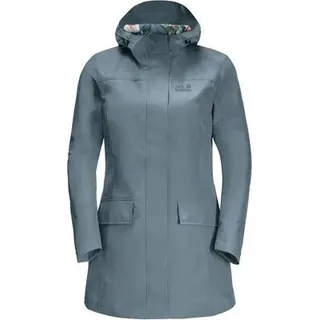JACK WOLFSKIN Damen Mantel CAPE YORK PARADISE COAT W, Größe S in Blau teal grey