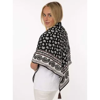 Zwillingsherz "Geometric Paisley", schwarz - Einheitsgröße