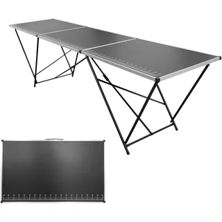 Lemodo Tapeziertisch klappbar 300 x 60 cm 30 kg grau
