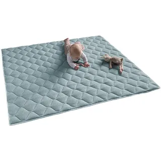 Sanosoft Krabbeldecke, Hellblau, Textil, Füllung: Vlies, Quadratisch, 120x120 cm, Schlafen, Kuscheln & Schlafen, Krabbeldecken