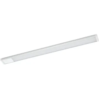 EGLO LED Unterbauleuchte Repilado, Unterschrankleuchte Küche aus Kunststoff in Weiß und Silber, Küchenlampe mit Wippschalter, Küchenunterbauleuchte neutralweiß, L 60 cm