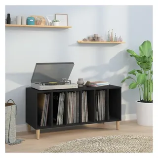 vidaXL Plattenschrank 100 x 38 x 48 cm Schwarz