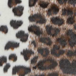 Kunstfell-Teppich Leopard braun / weiß 150 x 200 cm BOGONG