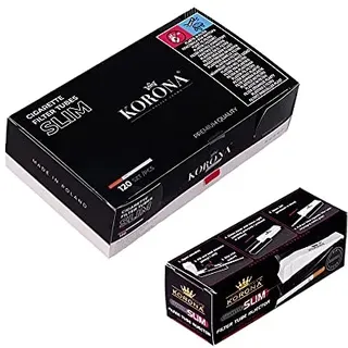 Spar-Set mit 1x Korona Slim Stopfmaschine + 10x Korona Slim Filterhülsen 6,8mm, 120er Box