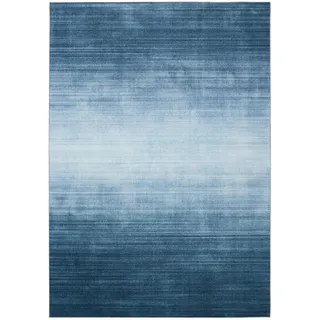 benuta pop Teppich Laury Blau 200x300 cm - Moderner Kurzflor-Teppich für Wohnzimmer