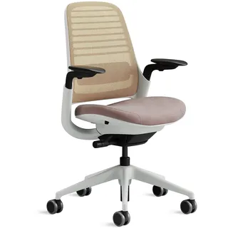 Steelcase Ergonomischer Bürostuhl: Series 1, Lumbalstütze, Linse | 4D-Armlehnen, Universalrollen, Premium-Materialien, bis 150 kg und 190 cm, sitzkomfort