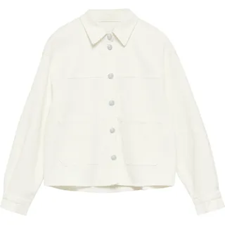 Comma, Oversize-Jeansjacke mit aufgesetzten Taschen Weiß 40
