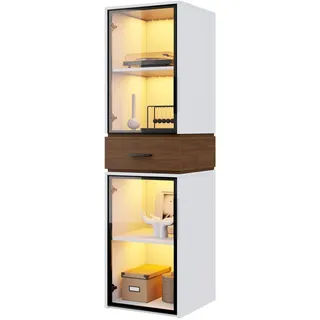 modfu Vitrine 40x40x200 cm Weiß